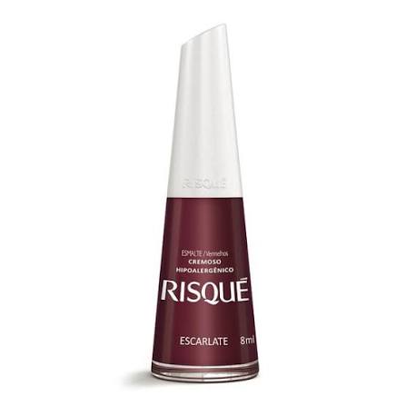 Risqué Esmalte Cremoso: Escarlate (8ml)